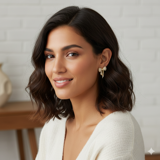 Fine Jewelry Bow Tie Earrings