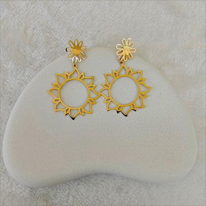Sunburst Dangle Earrings