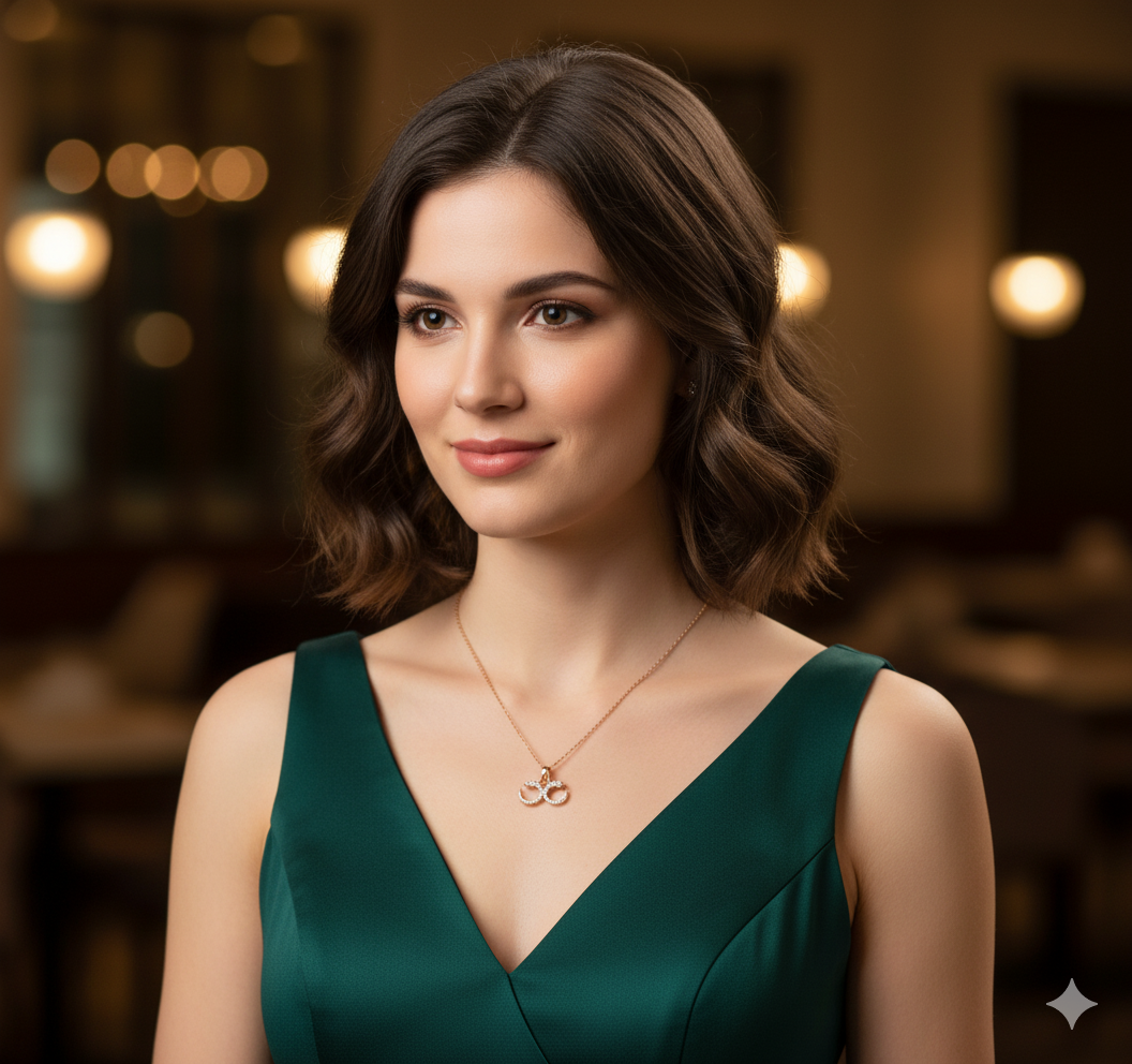 Edgy Dual Snake Charm Necklace