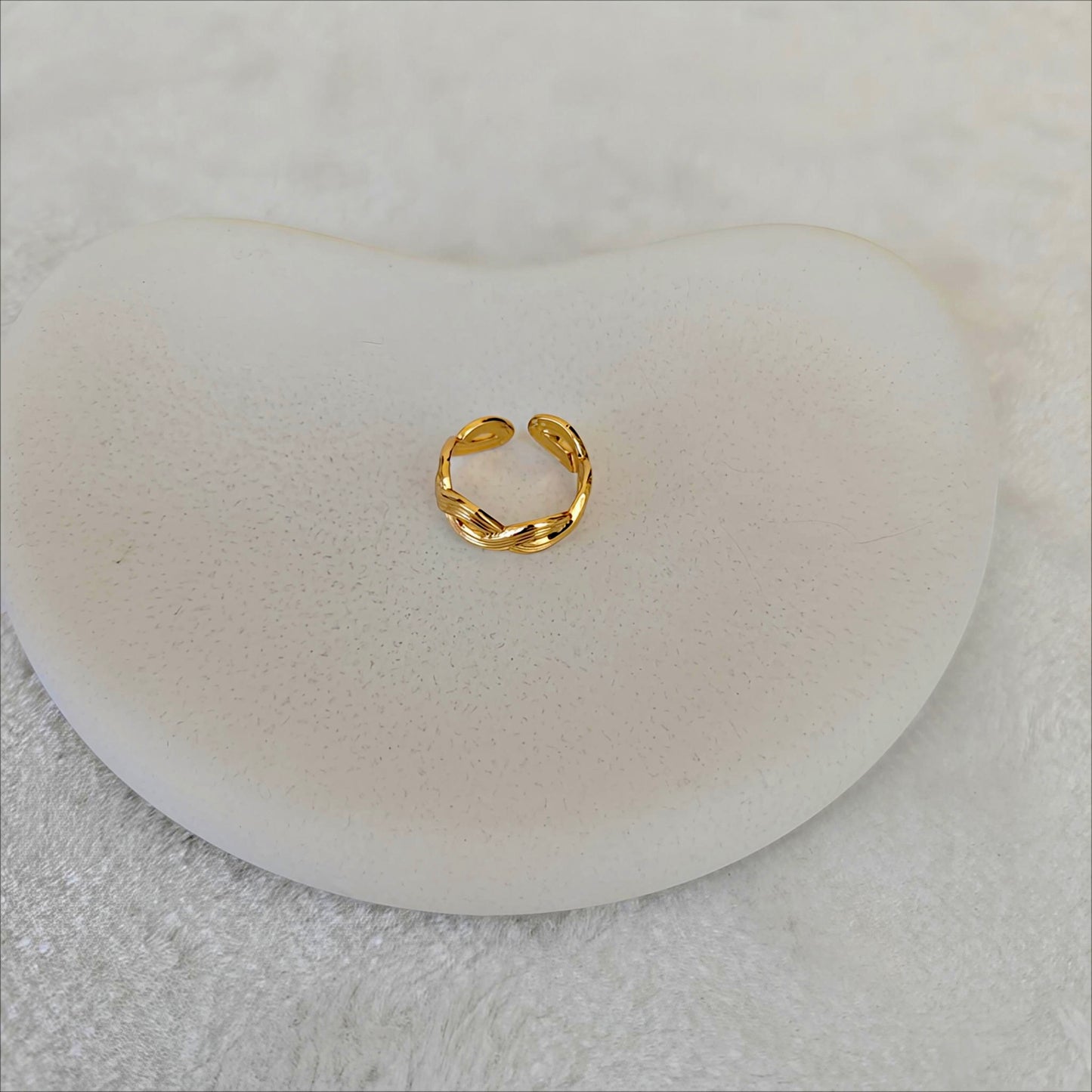 Braided Band Adjustable Ring