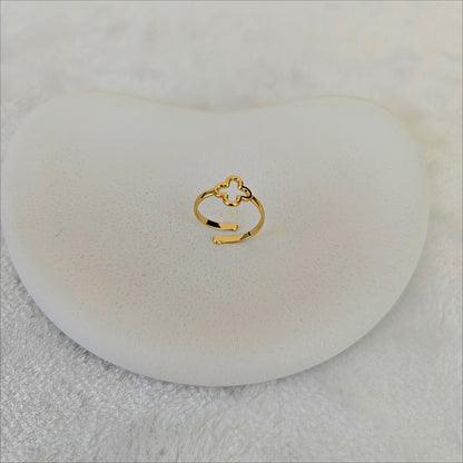 Open Clover Adjustable Ring