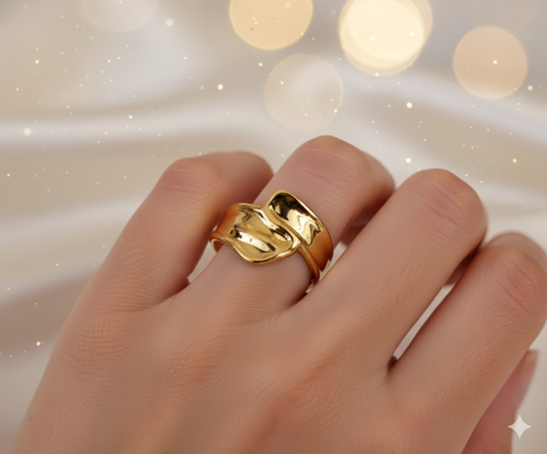 Leaf Wrap Adjustable Ring